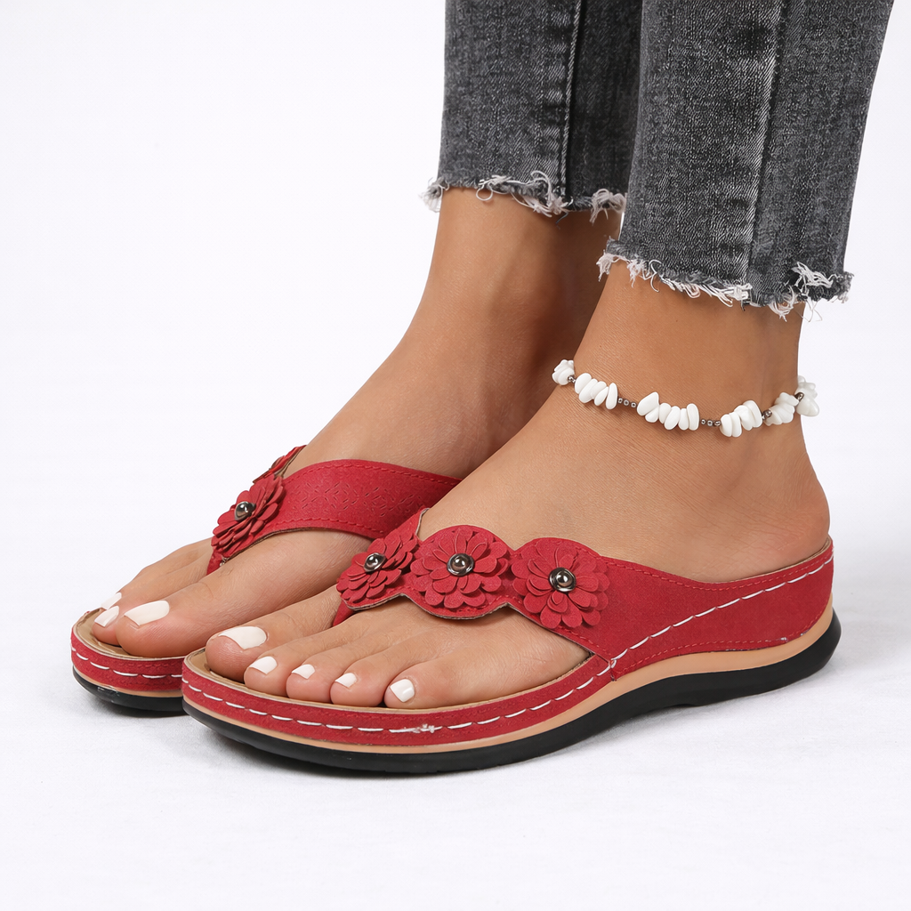 Women's Cushioned Floral Orthopedic Summer Sandals