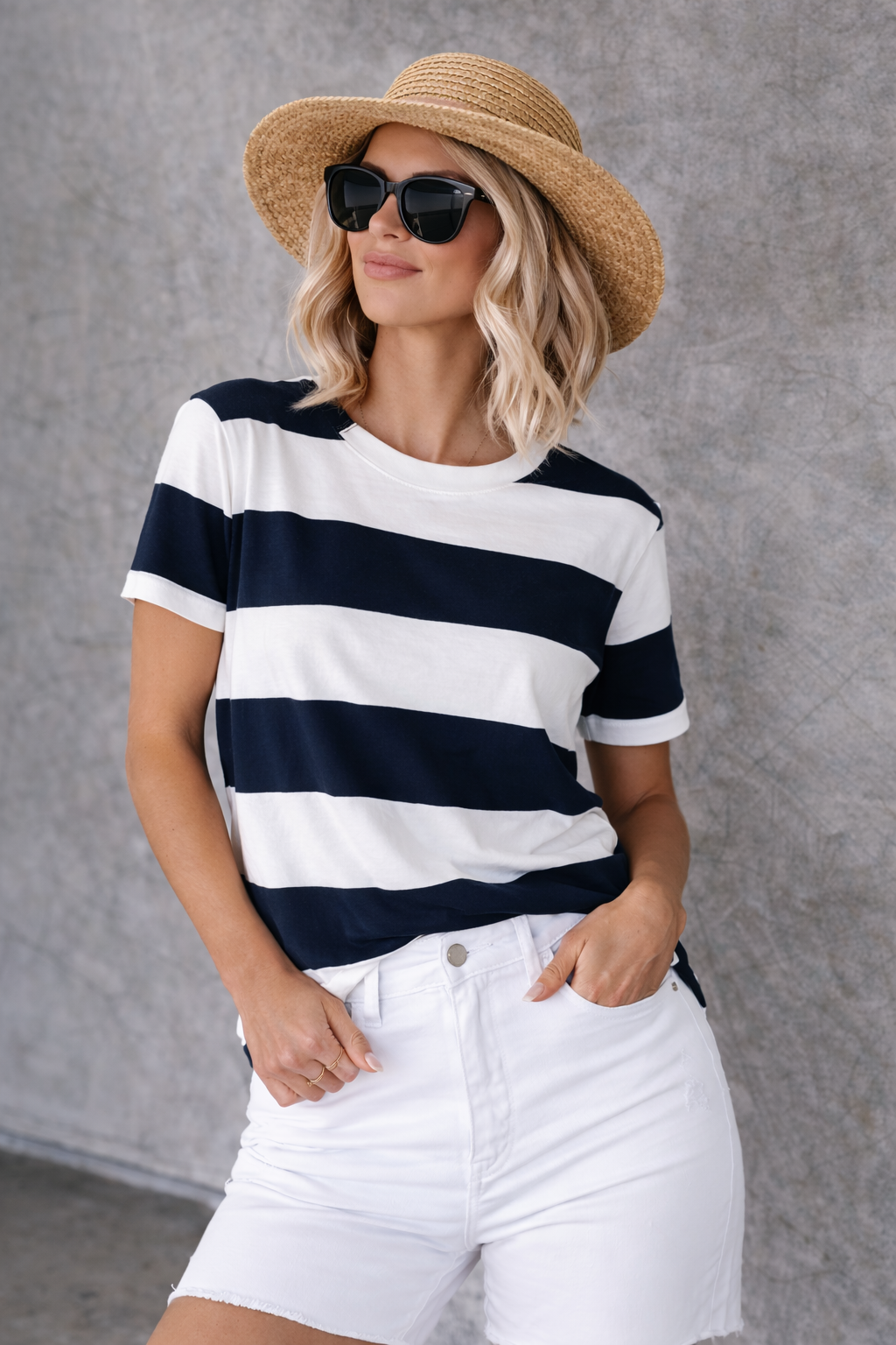 Camille | Breton Stripe soft Tee