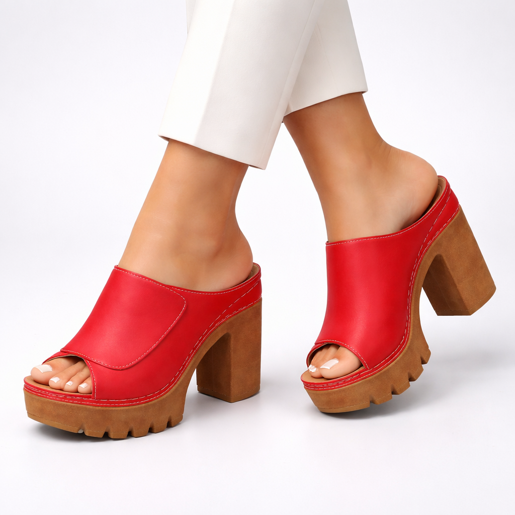Genevieve | Elevated Platform Mule Heels