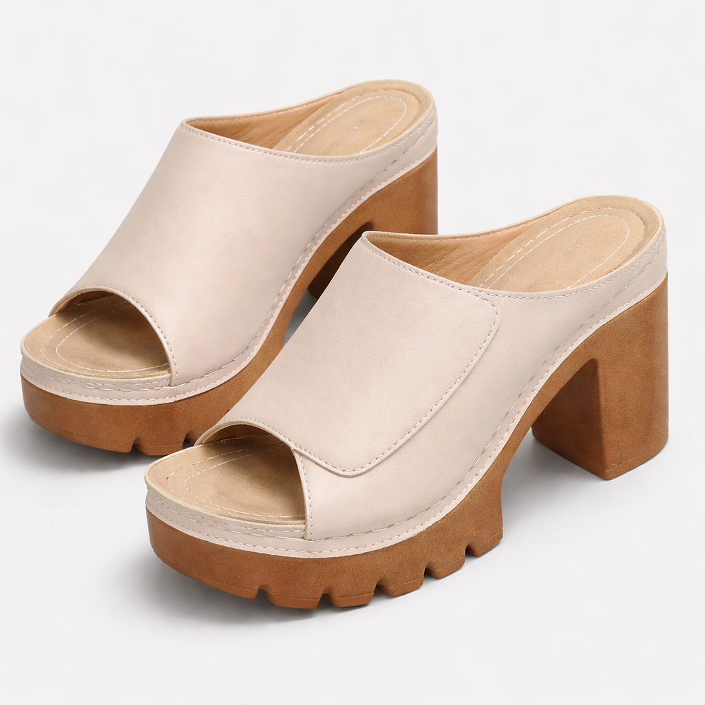 Genevieve | Elevated Platform Mule Heels