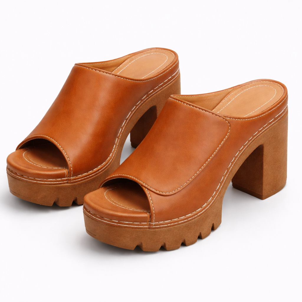 Genevieve | Elevated Platform Mule Heels