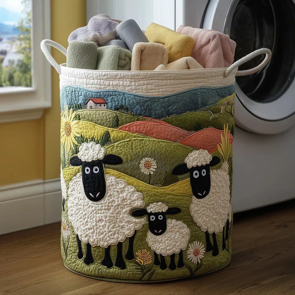 Elara | Quilted Decorative Storage Basket