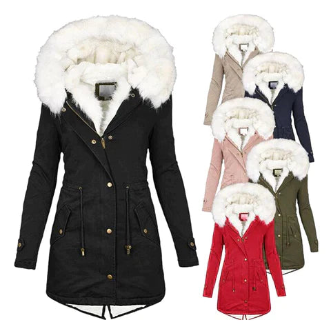 Faux Fur Hooded Parka Elina
