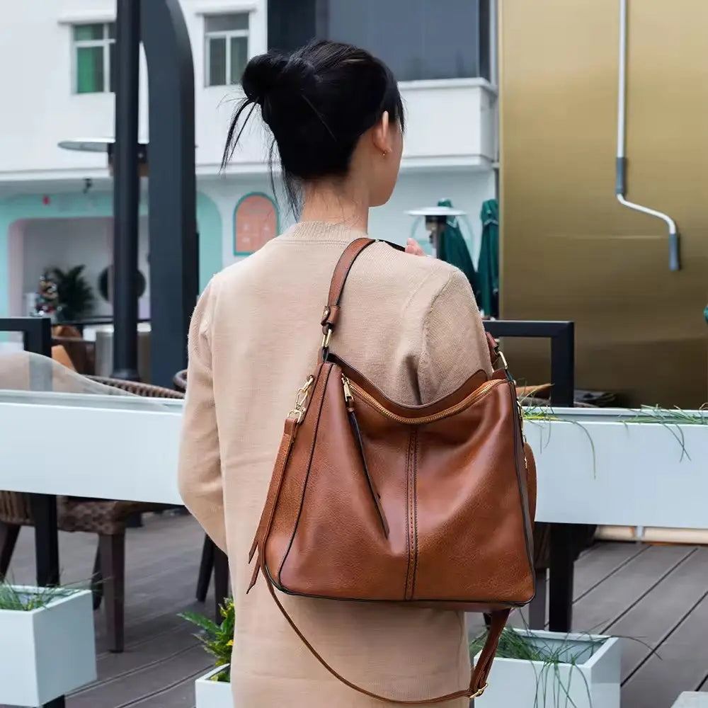 Sophia | Luxury Three-Piece Hobo Handbag Set