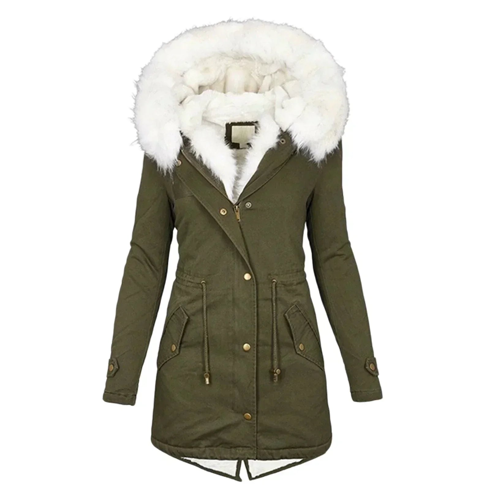 Faux Fur Hooded Parka Elina