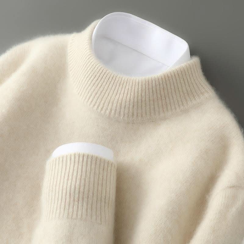 Ashbourne | Luxury Mock Neck Knit Jumper