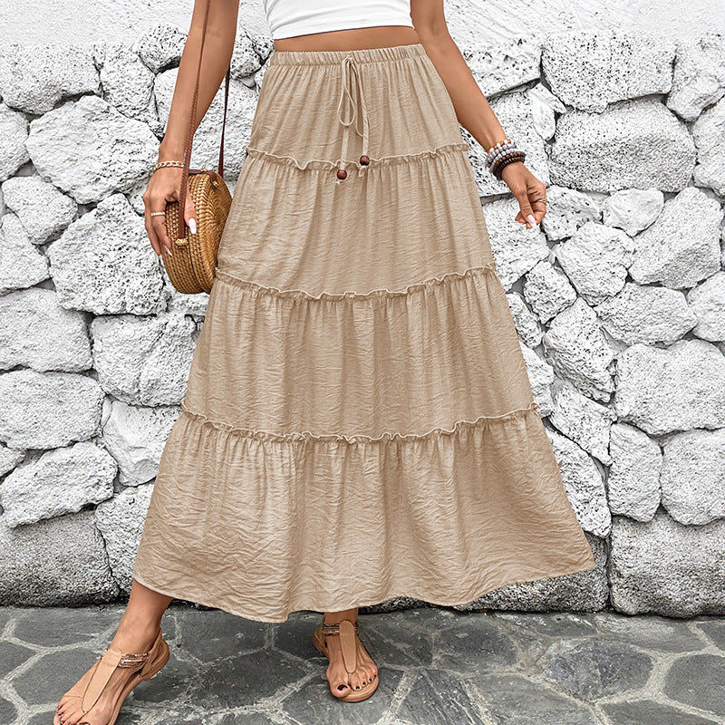 Sienna | Bohemian Pleated Maxi Skirt