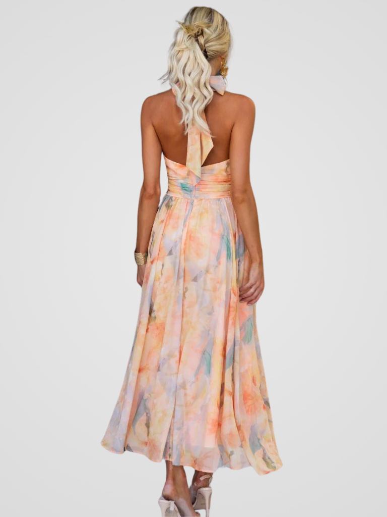 Elviana - Elegant Midi Dress