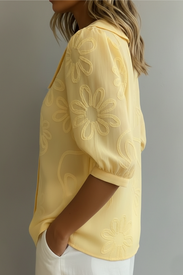 Camille | Elegant Floral Blouse