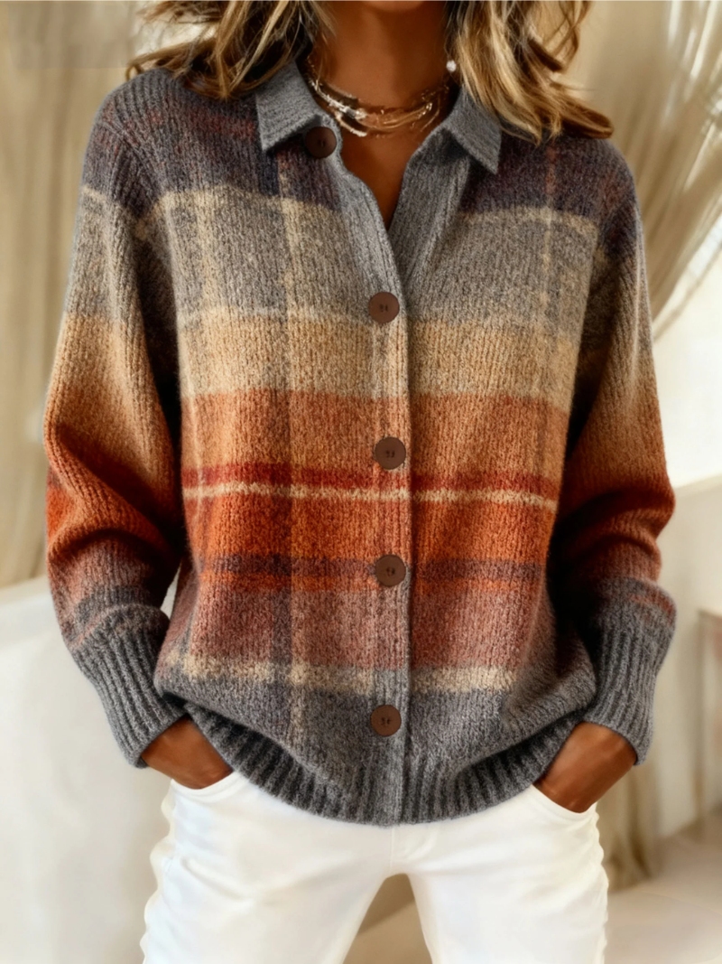 Brinley | Heritage Check Knit Cardigan