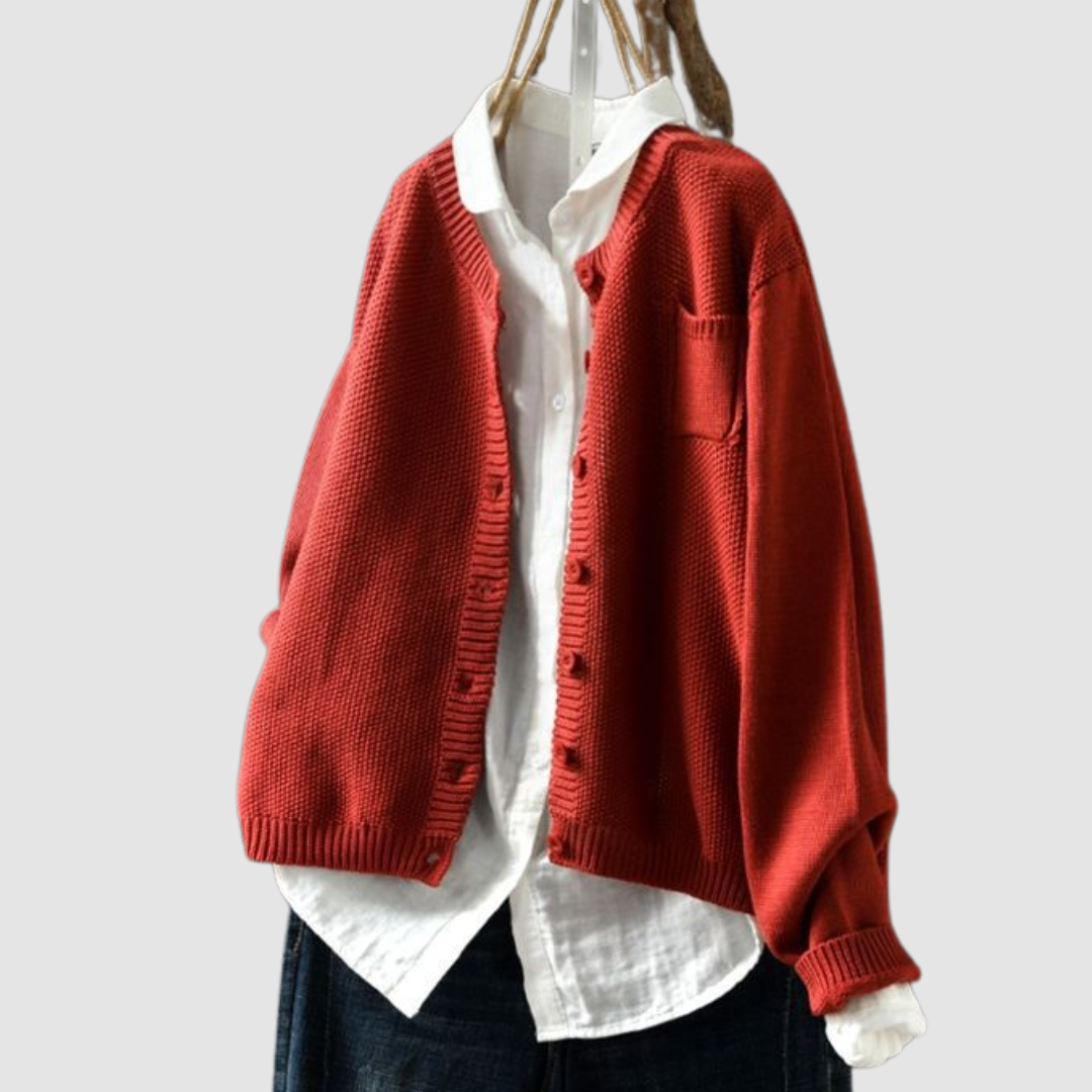 Corisande | Soft Button Knit Cardigan