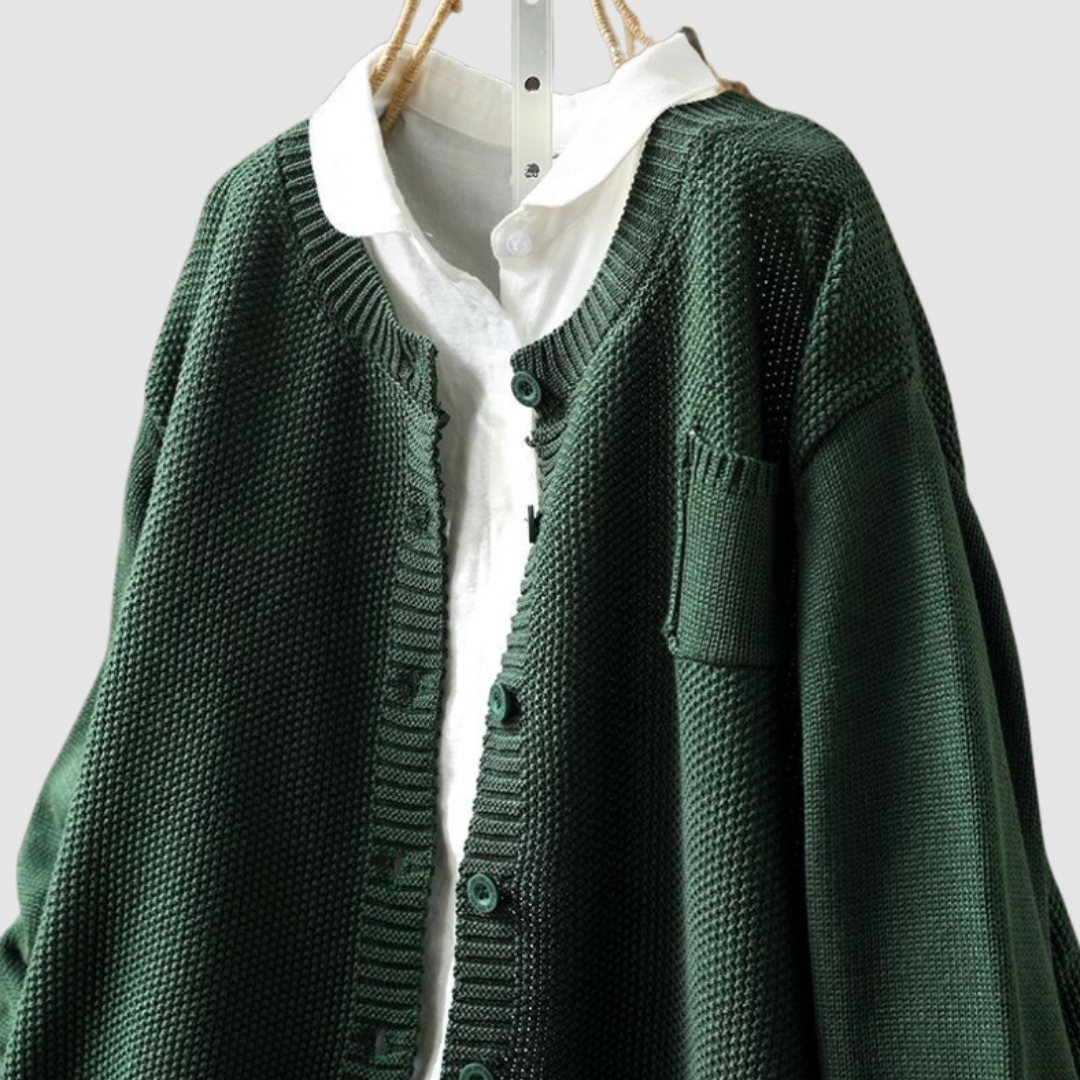 Corisande | Soft Button Knit Cardigan