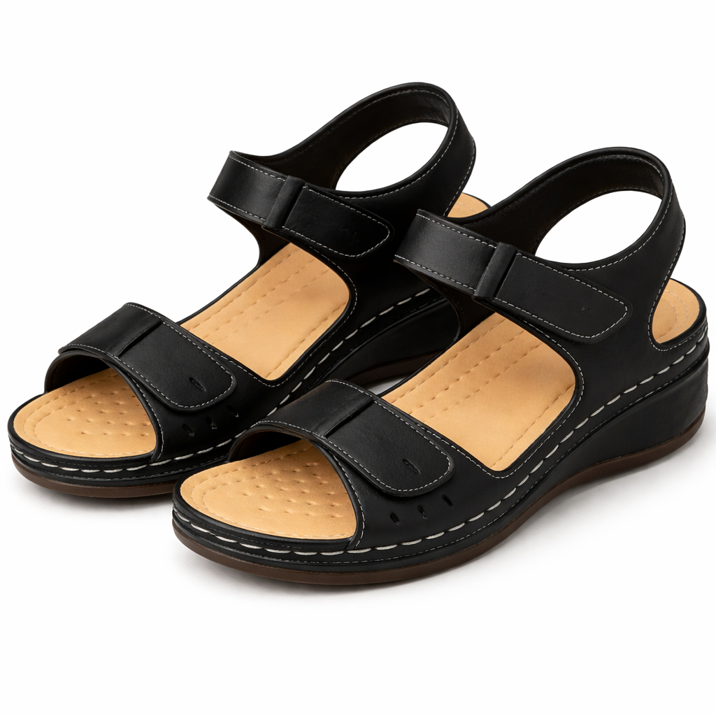 Comfort Fit Wedge Heel Sandals for Women – Orthopedic Walking Design
