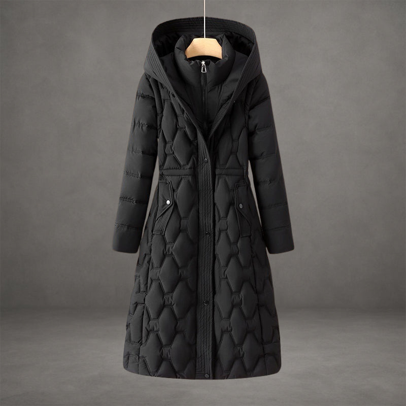 Olivia - Longline Hooded Down Coat