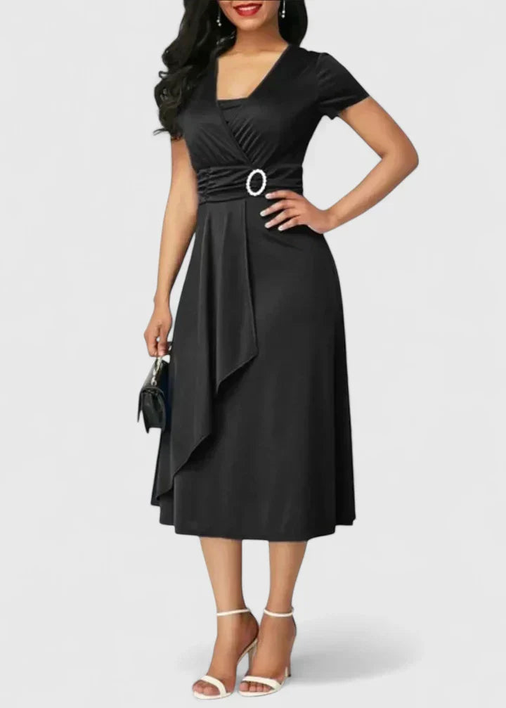 Zhyrelle - Elegant Midi Dress