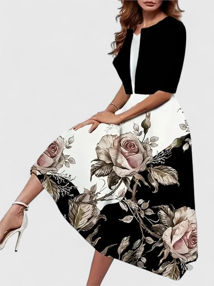 Chantal - Elegant Midi Dress