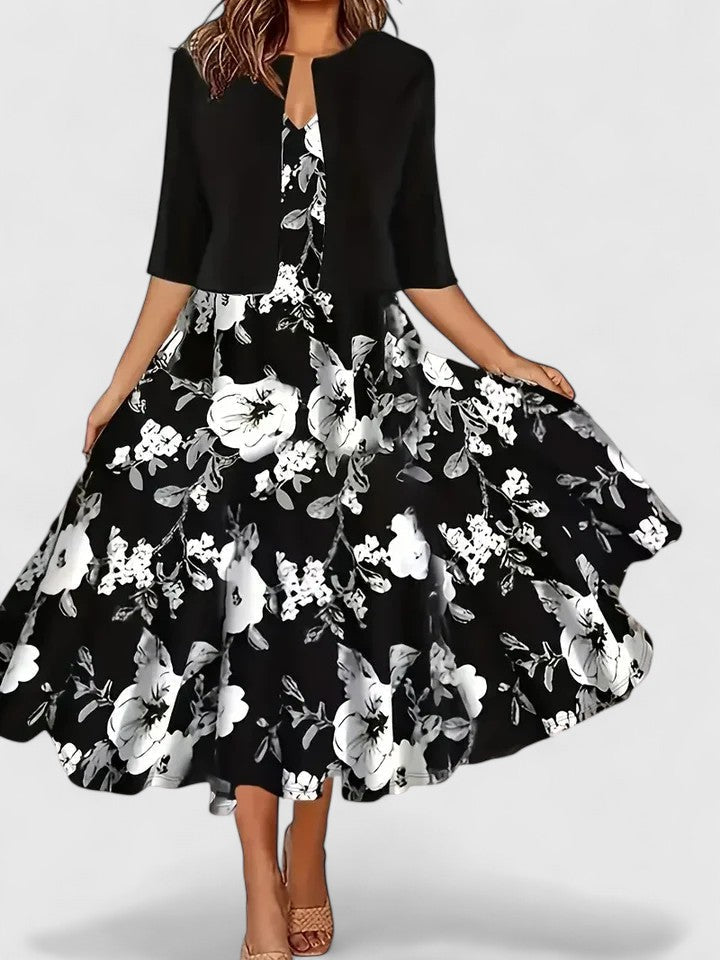 Chantal - Elegant Midi Dress