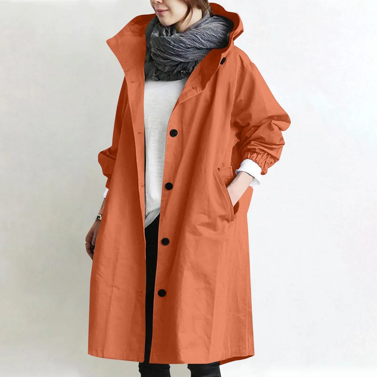 Hooded Trench Coat Ella