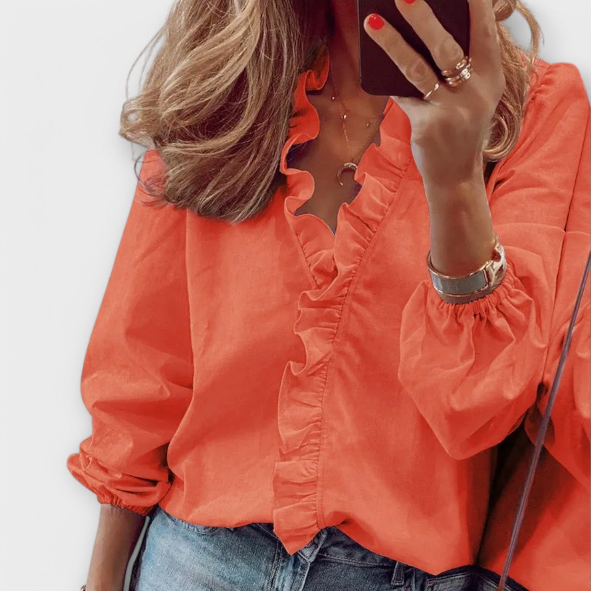 Amie - Elegant Ruffle Blouse