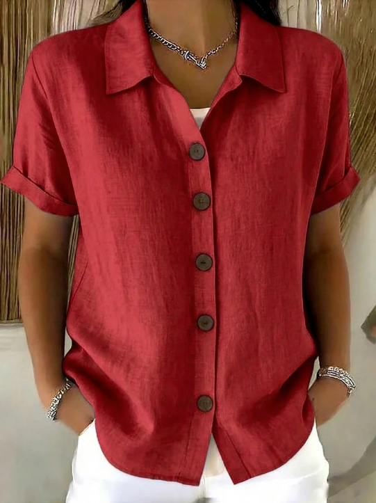 Bethany | Relaxed Button-Front Blouse