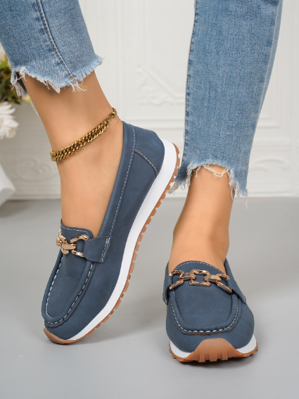 Penelope | Classic Chain Comfort Loafers