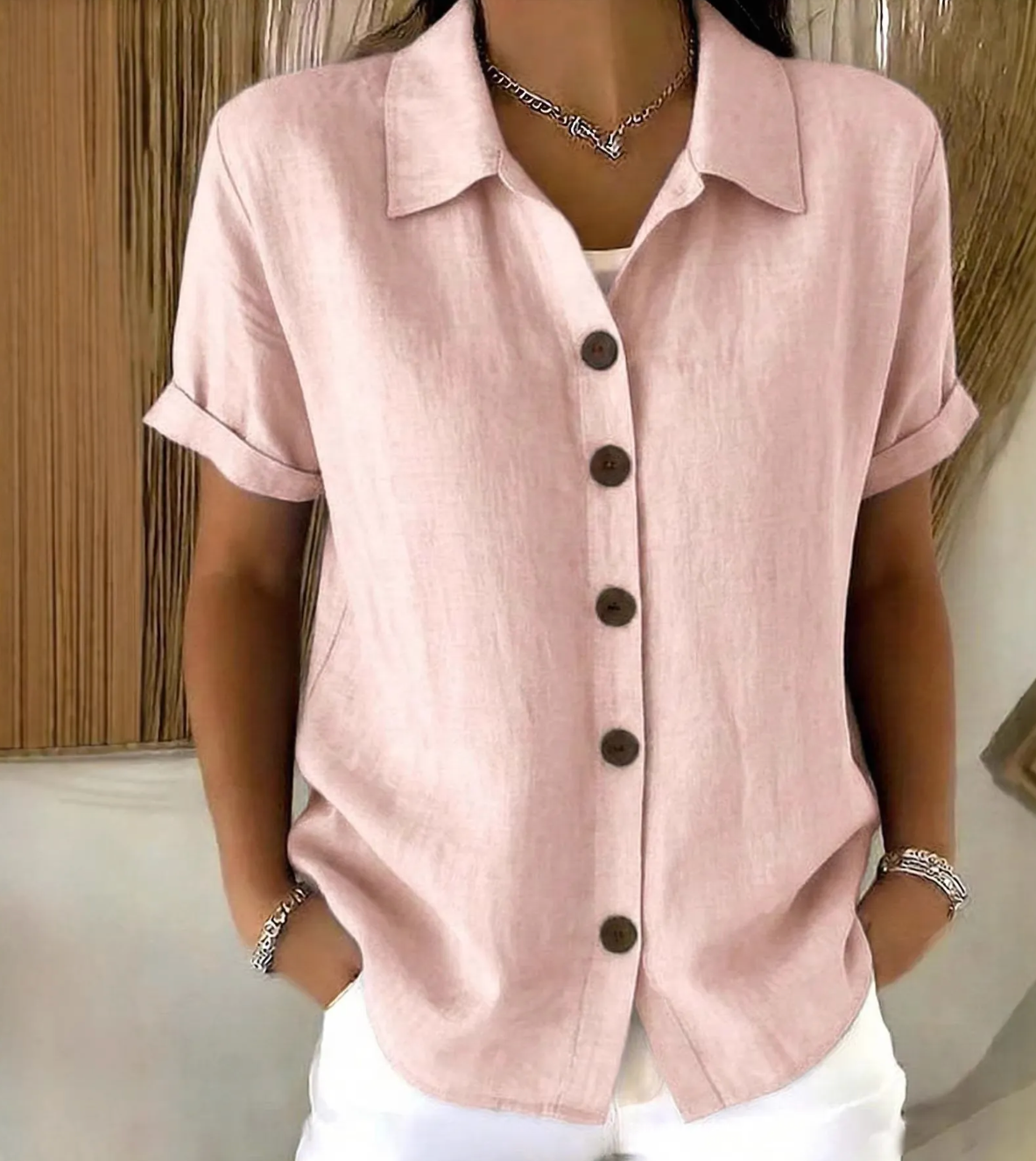 Bethany | Relaxed Button-Front Blouse