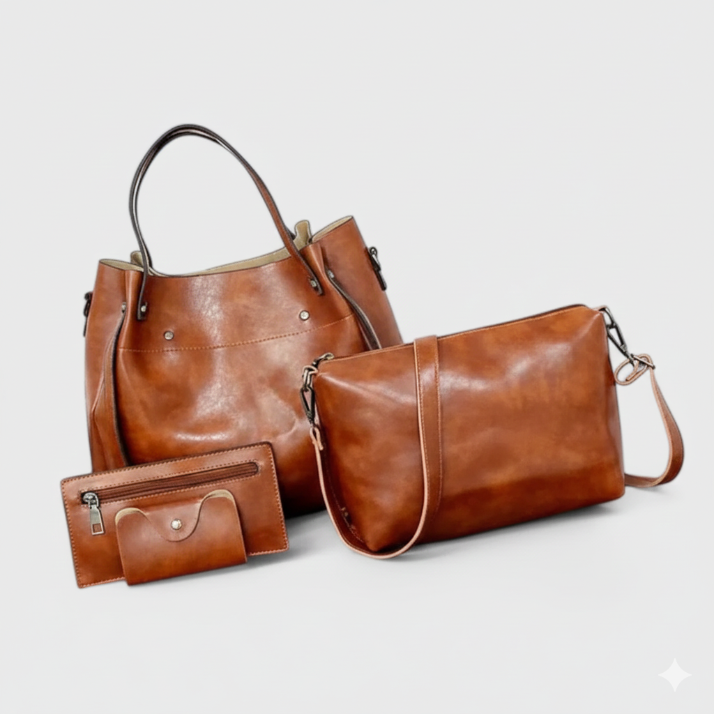 Eline - 4-Piece Vintage Bag Set