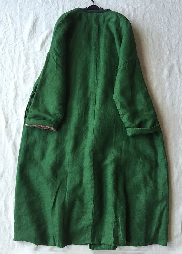 Cotton-Filled Long Coat Delia
