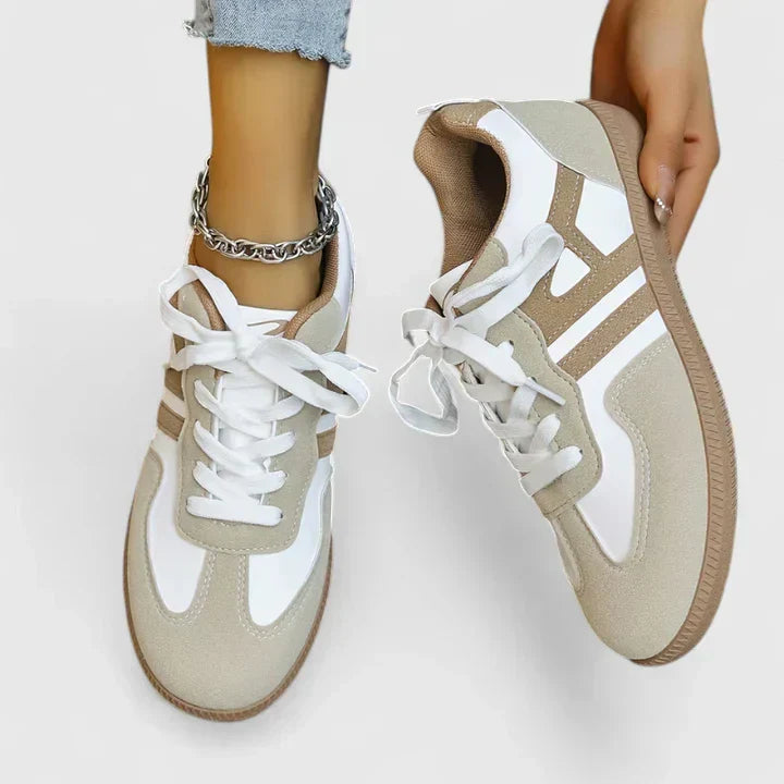 Women's Orthopedic Trainers - Ergonomic Lace-Up Walking Shoes