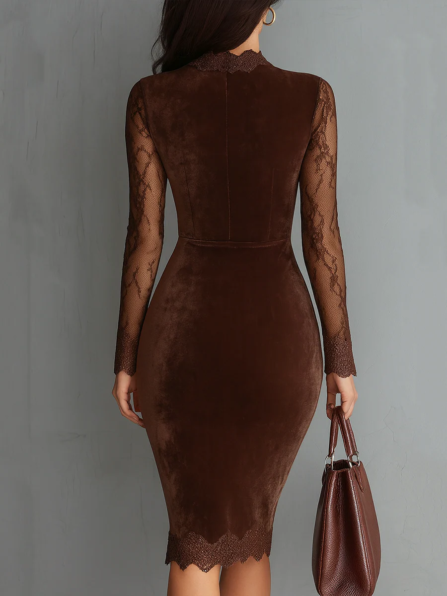 Aurora - Elegant Velvet Dress