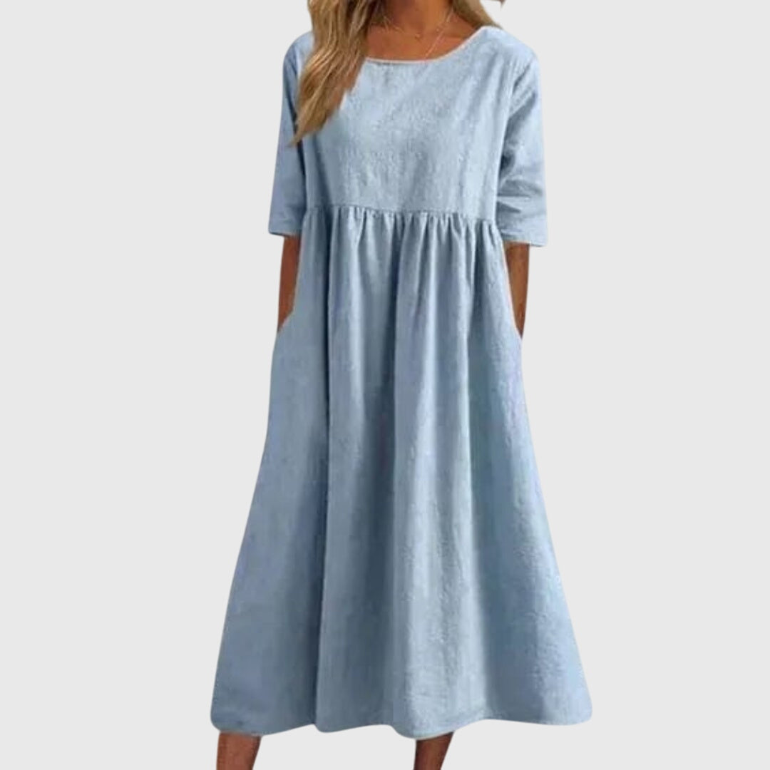 Haisley - Elegant Short-Sleeved Dress