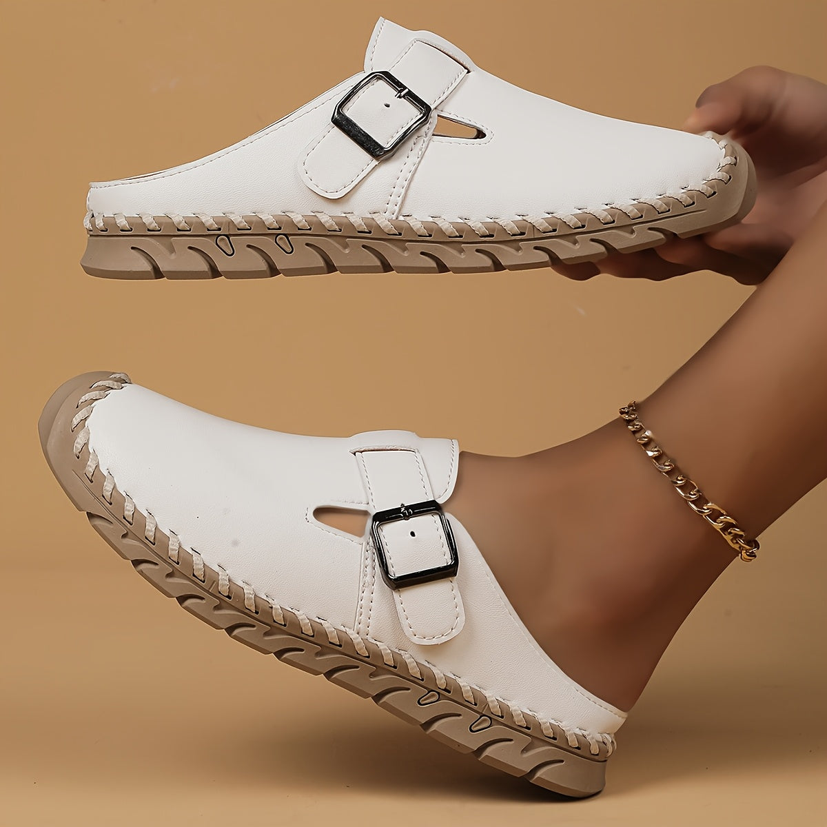 Marly - Easy Slip-On Comfort Shoe with Buckle