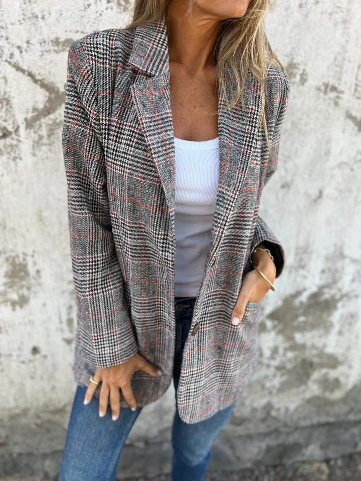 Plaid Blazer Helena