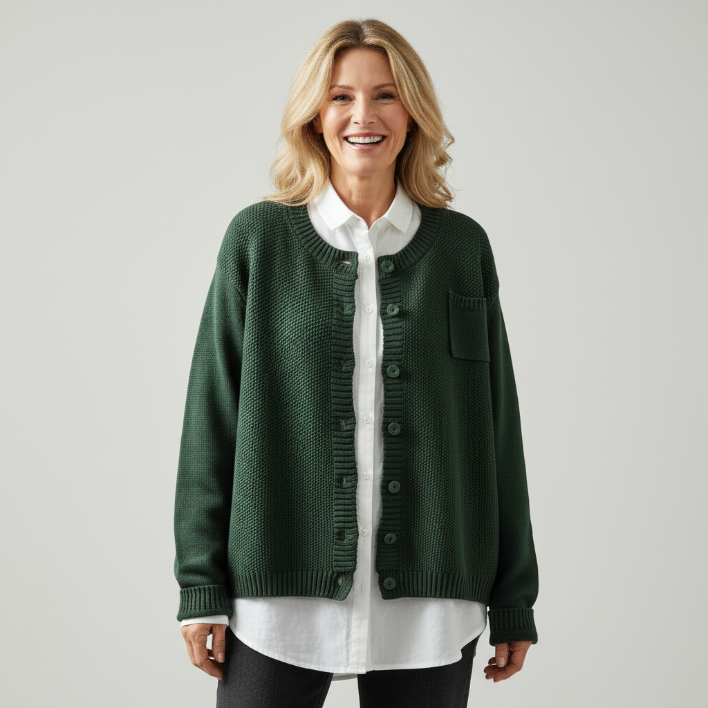 Corisande | Soft Button Knit Cardigan