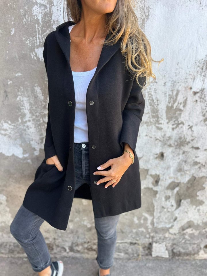 Mich - Buttoned Hooded Jacket
