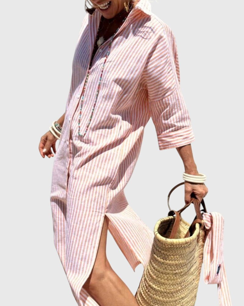 Ellen - Classic Striped Dress