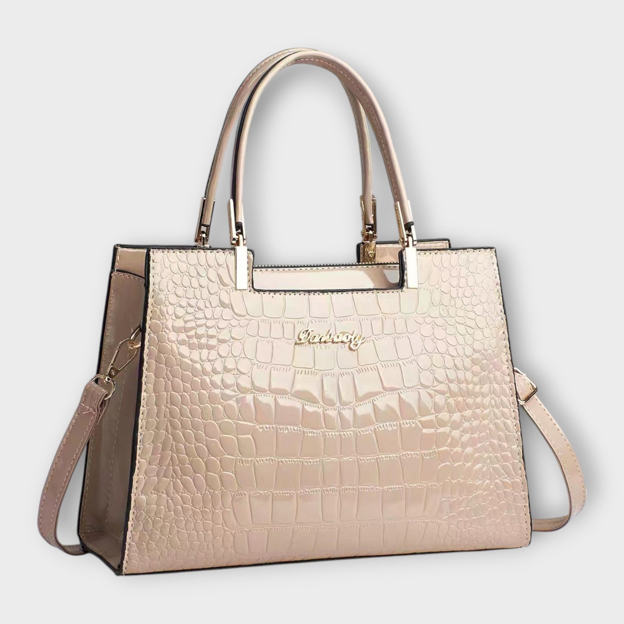 Eline - Glossy Crocodile Pattern Handbag