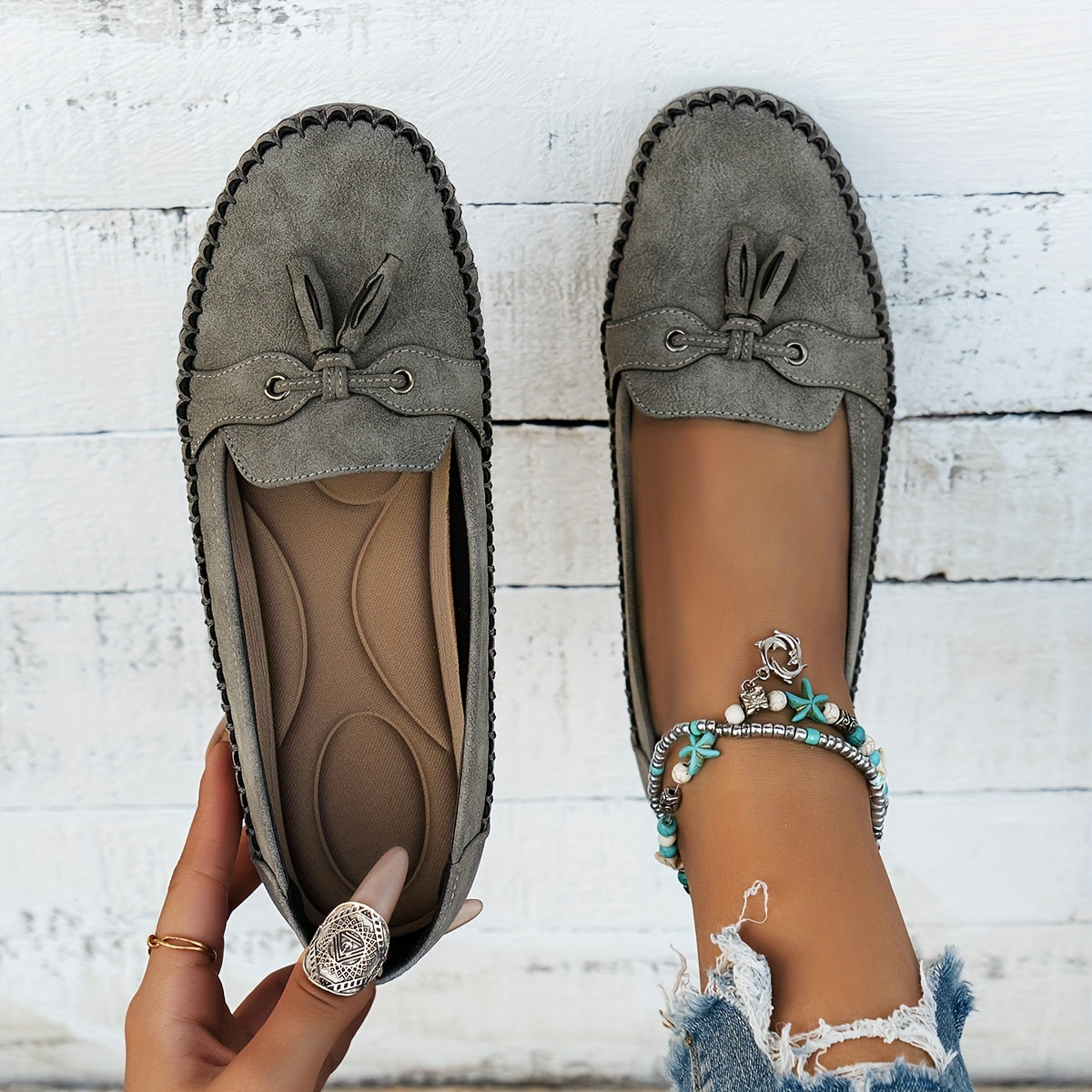 Nadine - Timeless Tassel Detail Loafers