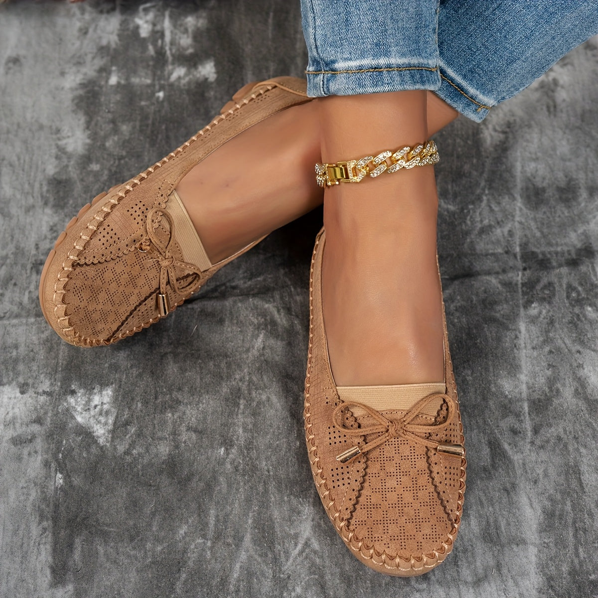 Sabine – Cozy Loafers with Elegant Bow Detail