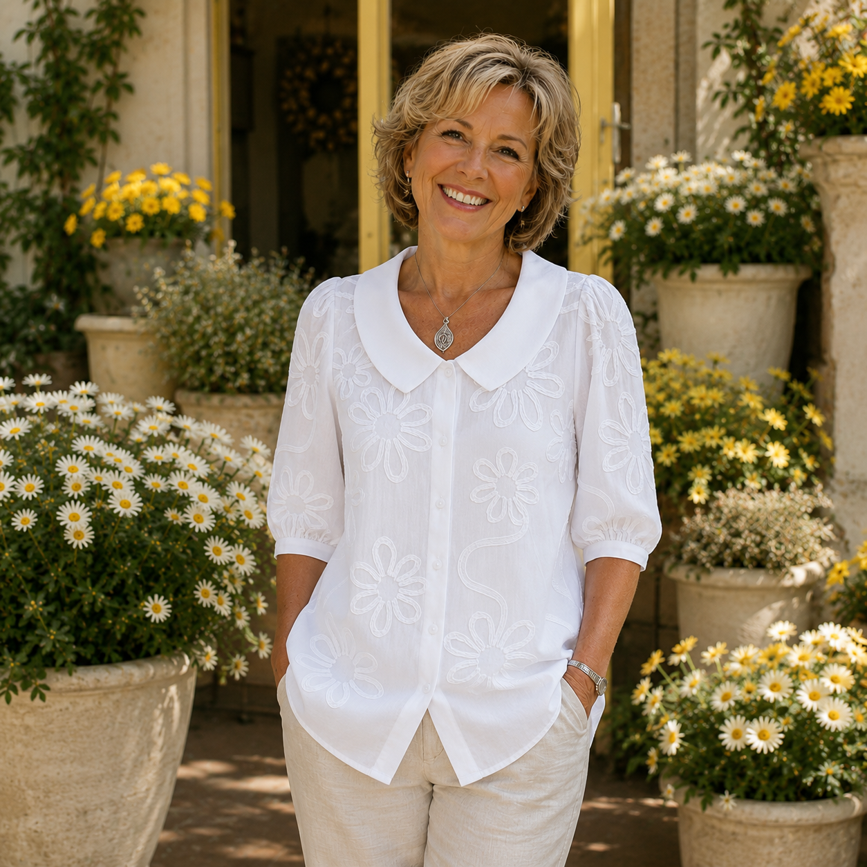 Camille | Elegant Floral Blouse