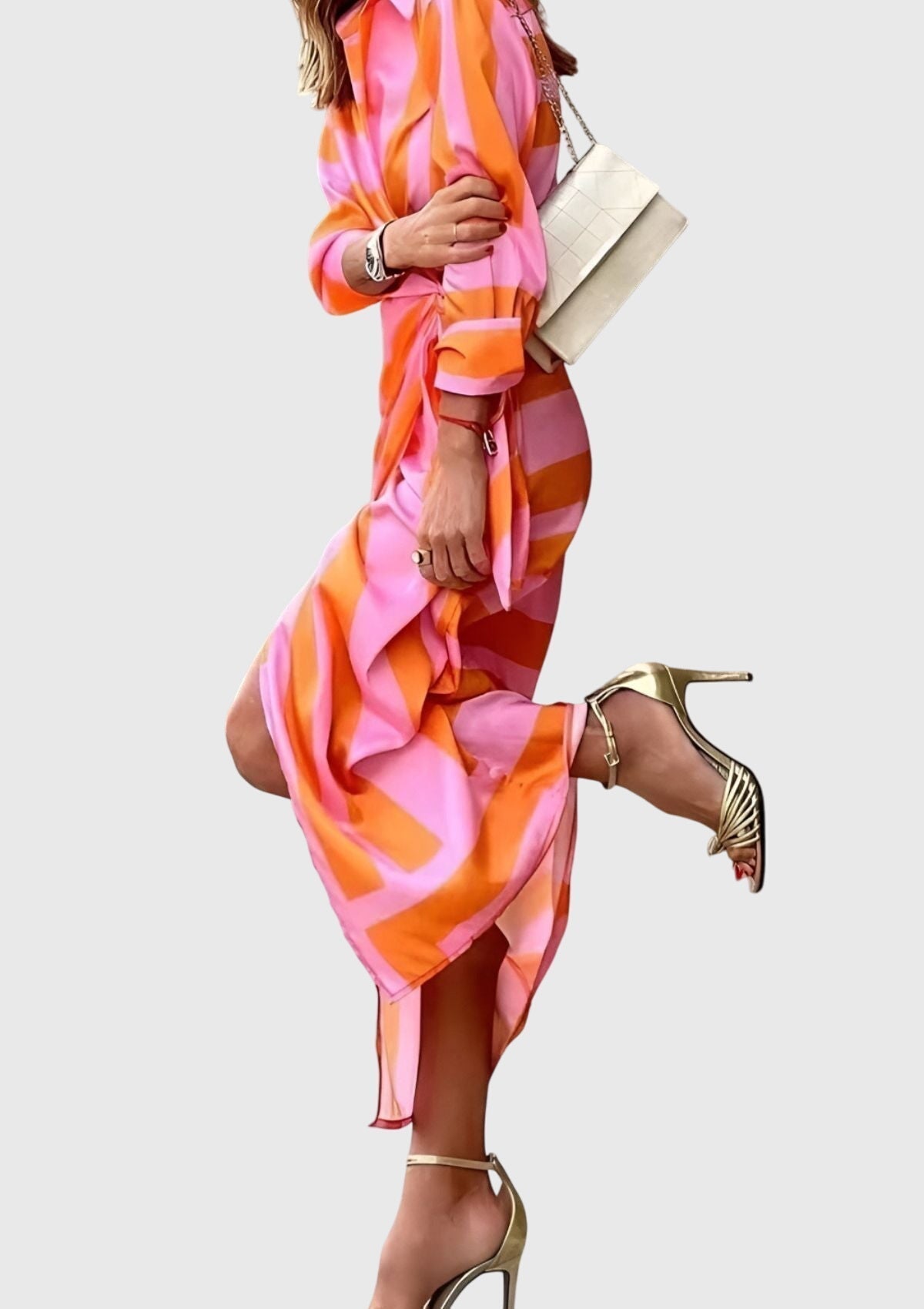 Everly - Elegant Wrap Dress with Print
