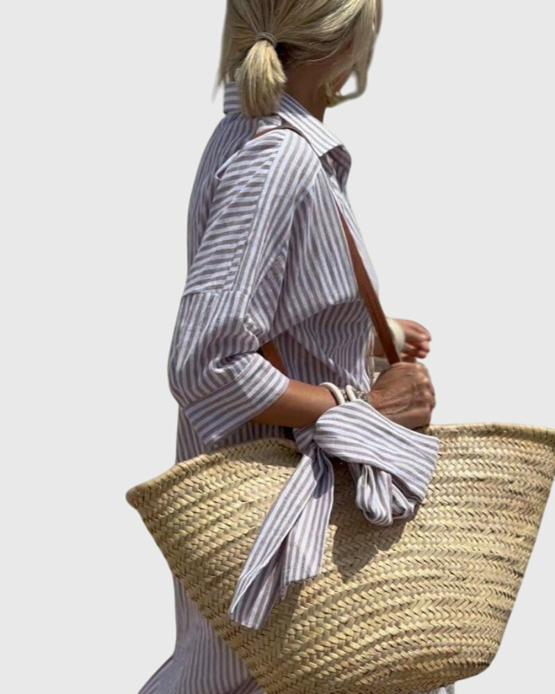 Ellen - Classic Striped Dress