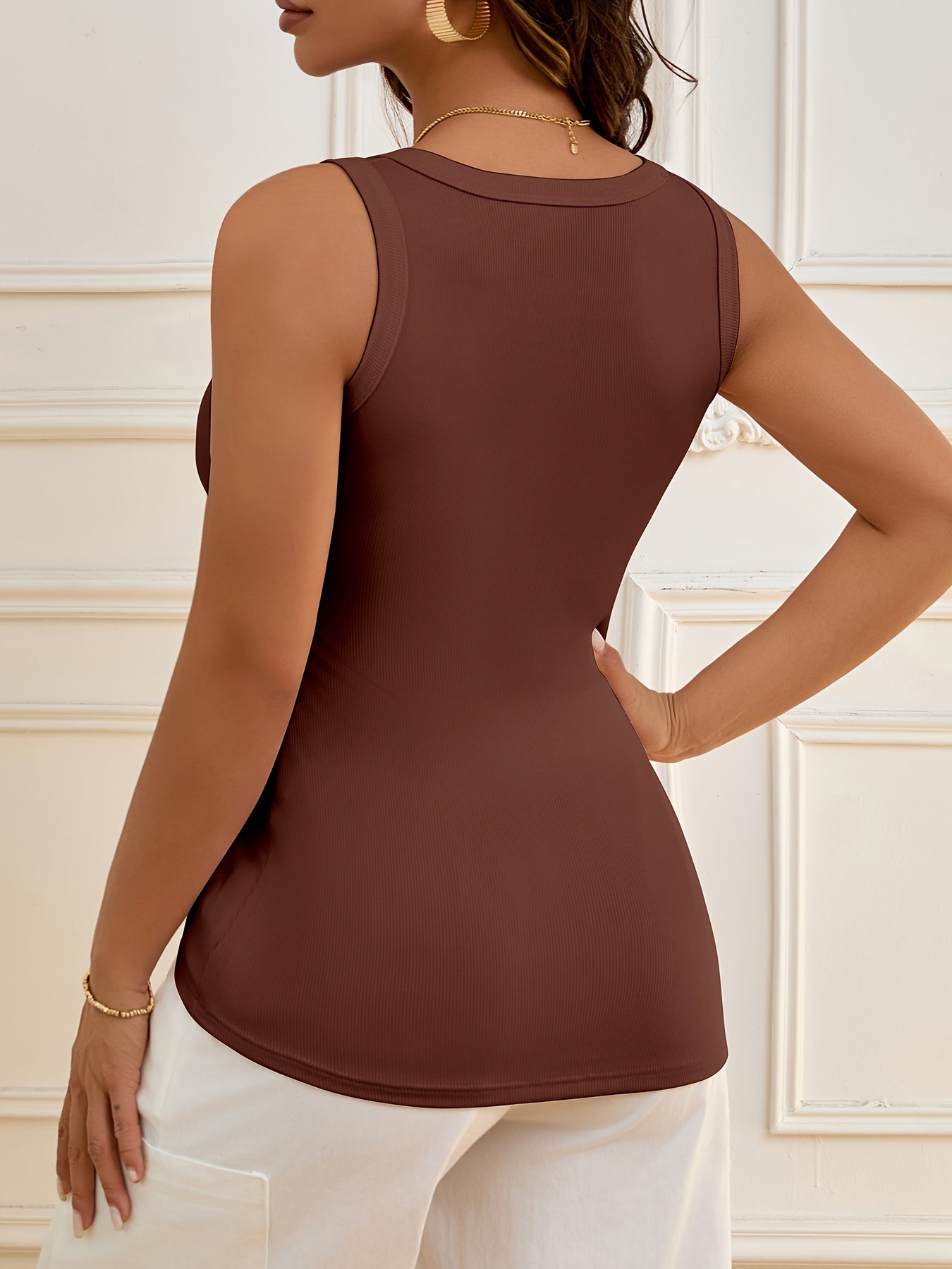 Harper | Ribbed Longline Tank Top