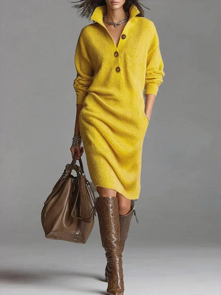 Janice - Elegant Sweater Dress