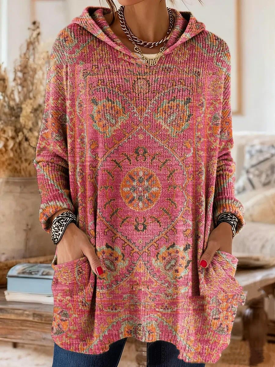 Ardena | Bohemian Hooded Print Tunic