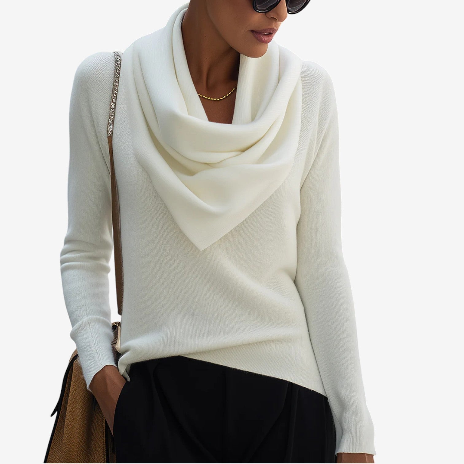 Rosalie | Elegant Cowl Neck Jumper