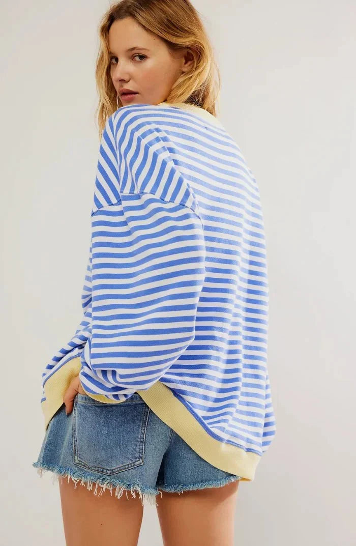 Orlena | Relaxed Striped Oversized Jumper