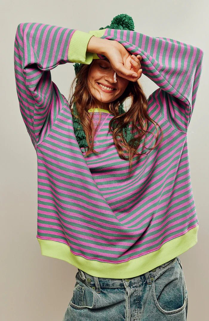 Orlena | Relaxed Striped Oversized Jumper