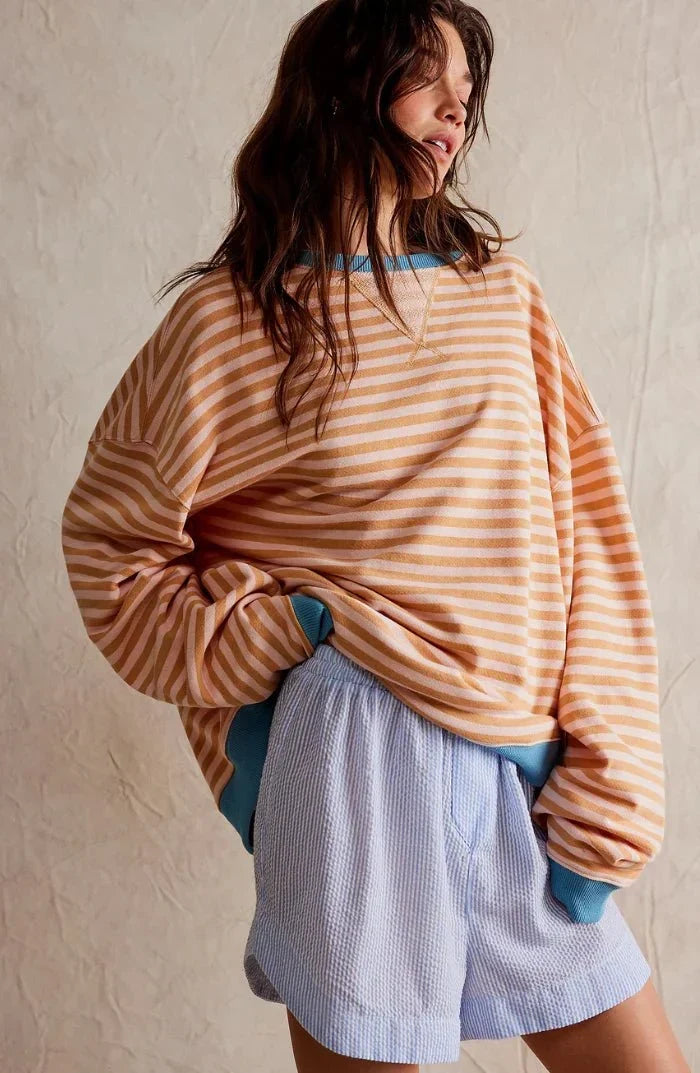 Orlena | Relaxed Striped Oversized Jumper