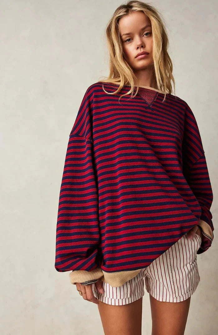 Orlena | Relaxed Striped Oversized Jumper
